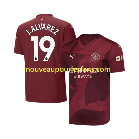 Maillot Manchester City Julian Alvarez 19 Homme Tenue 3ème 2024-2025 Manche Courte