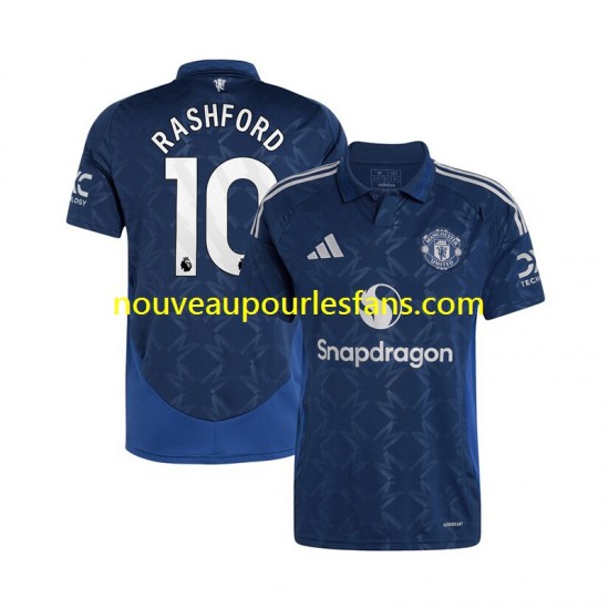Maillot Manchester United Marcus Rashford 10 Homme Tenue Extérieur 2024-2025 Manche Courte