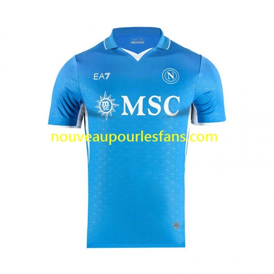 Maillot Naples Homme Tenue Domicile 2024-2025 Manche Courte