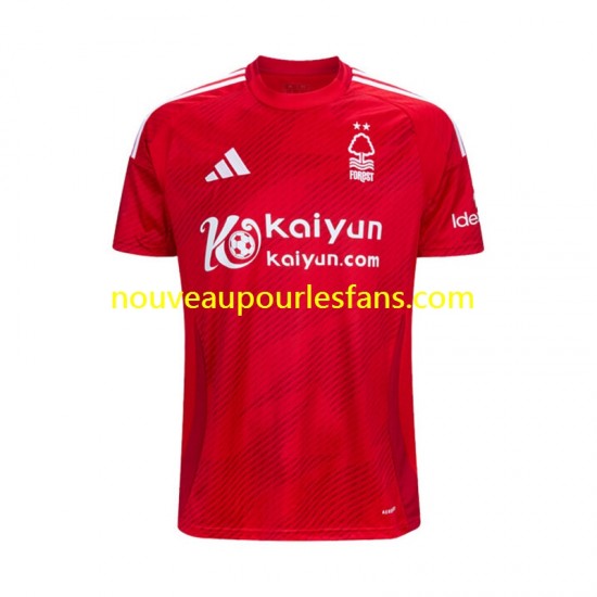 Maillot Nottingham Forest Homme Tenue Domicile 2024-2025 Manche Courte
