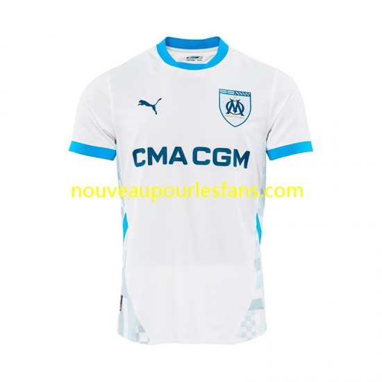 Maillot Olympique de Marseille Homme Tenue Domicile 2024-2025 Manche Courte