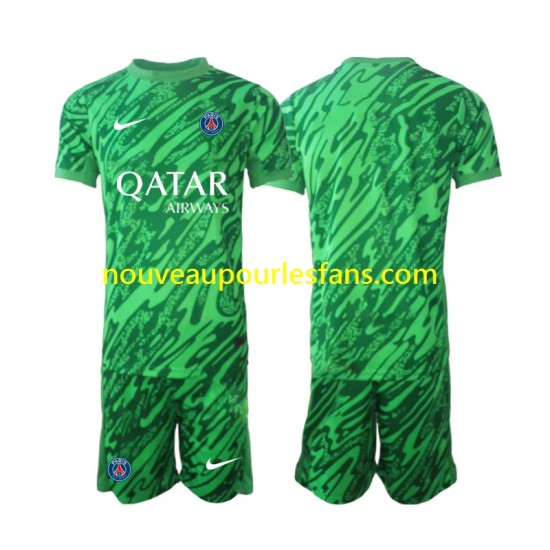 Maillot Paris Saint-Germain Gardien Enfant Tenue Extérieur 2024-2025 Manche Courte