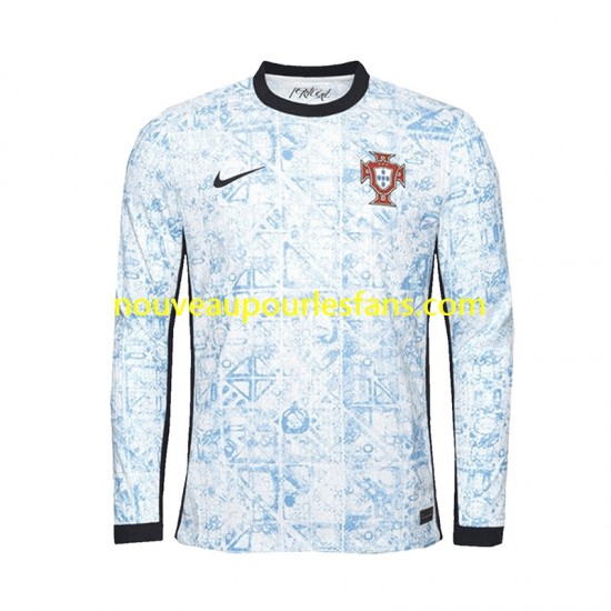 Maillot Portugal Homme Tenue Extérieur Euro 2024 Manche Longue