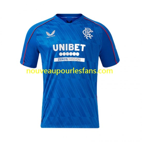 Maillot Rangers Homme Tenue Domicile 2024-2025 Manche Courte