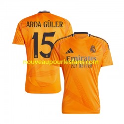 Maillot Real Madrid Arda Guler 15 Homme Tenue Extérieur 2024-2025 Manche Courte