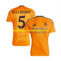 Maillot Real Madrid BELLINGHAM 5 Homme Tenue Extérieur 2024-2025 Manche Courte