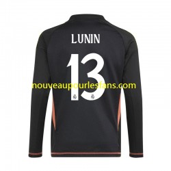 Maillot Real Madrid Andriy Lunin 13 Gardien Homme Tenue Extérieur 2024-2025 Manche Longue