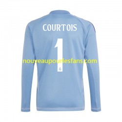 Maillot Real Madrid Thibaut Courtois 1 Gardien Homme Tenue Domicile 2024-2025 Manche Longue