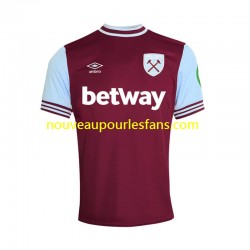 Maillot West Ham United Homme Tenue Domicile 2024-2025 Manche Courte