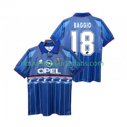 Maillot AC Milan BAGGIO 18 1995 1996 Rétro Homme Tenue Extérieur Manche Courte