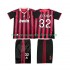 Maillot AC Milan BECKHAM 32 2009 Rétro Enfant Tenue Domicile 2010 Manche Courte