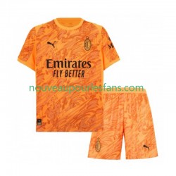 Maillot AC Milan Gardien Enfant Tenue 3ème 2025-2026 Manche Courte