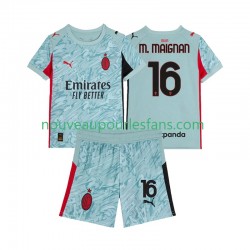 Maillot AC Milan Mike Maignan 16 Gardien Enfant Tenue Domicile 2025-2026 Manche Courte