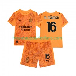 Maillot AC Milan Mike Maignan 16 Gardien Enfant Tenue 3ème 2025-2026 Manche Courte