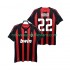 Maillot AC Milan KAKA 22 2009 Rétro Homme Tenue Domicile 2008 Manche Courte