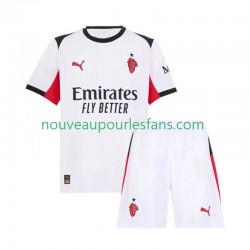 Maillot AC Milan Enfant Tenue Extérieur 2025-2026 Manche Courte