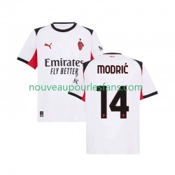 Maillot AC Milan Modrić Luka 14 Homme Tenue Extérieur 2025-2026 Manche Courte