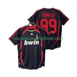 Maillot AC Milan RONALDO 99 2007 Rétro Homme Tenue 3ème 2006 Manche Courte