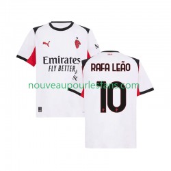 Maillot AC Milan Rafael Leao 10 Homme Tenue Extérieur 2025-2026 Manche Courte