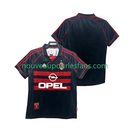 Maillot AC Milan Rétro Homme Tenue 3ème 1999 1998 Manche Courte