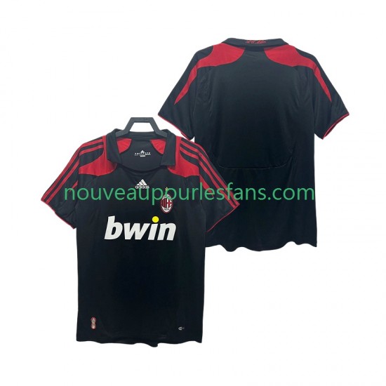 Maillot AC Milan 2007 Rétro Homme Tenue 3ème 2008 Manche Courte