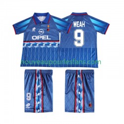 Maillot AC Milan WEAH 9 1995 1996 Rétro Enfant Tenue Extérieur Manche Courte