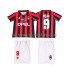 Maillot AC Milan WEAH 9 1996 1997 Rétro Enfant Tenue Domicile Manche Courte
