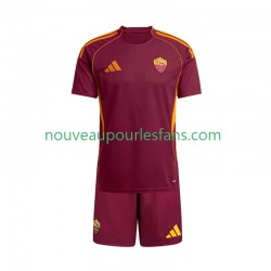 Maillot AS Rome Enfant Tenue Domicile 2025-2026 Manche Courte