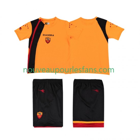 Maillot AS Rome 2005- Rétro Enfant Tenue Domicile 2006 Manche Courte