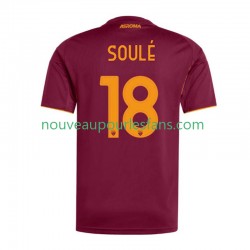 Maillot AS Rome Soule 18 Homme Tenue Domicile 2025-2026 Manche Courte