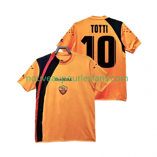 Maillot AS Rome TOTTI 10 2005 Rétro Homme Tenue Domicile 2006 Manche Courte