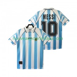 Maillot Argentine Lionel Messi 10 1996 1997 Rétro Homme Tenue Domicile Manche Courte