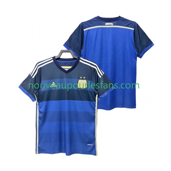 Maillot Argentine 2014 Rétro Homme Tenue Extérieur Manche Courte