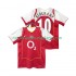 Maillot Arsenal BERGKAMP 10 2004 2005 Rétro Homme Tenue Domicile Manche Courte
