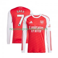 Maillot Arsenal Bukayo Saka 7 Homme Tenue Domicile 2025-2026 Manche Longue