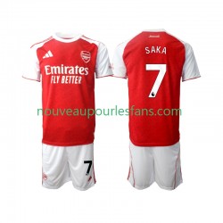 Maillot Arsenal Bukayo Saka 7 Enfant Tenue Domicile 2025-2026 Manche Courte