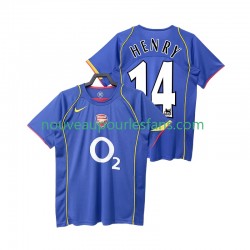 Maillot Arsenal Henry 14 2004 2005 Rétro Homme Tenue Extérieur Manche Courte