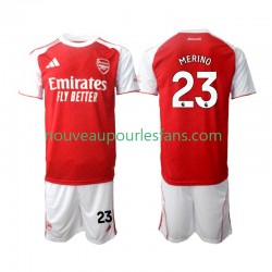 Maillot Arsenal Merino 23 Enfant Tenue Domicile 2025-2026 Manche Courte