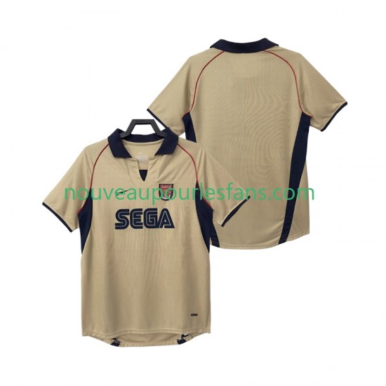 Maillot Arsenal 2001 Rétro Homme Tenue Extérieur 2002 Manche Courte