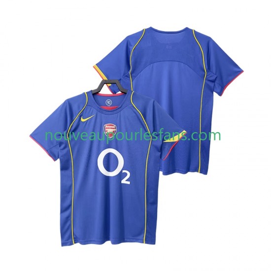 Maillot Arsenal 2004 2005 Rétro Homme Tenue Extérieur Manche Courte
