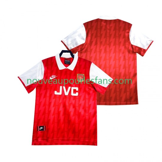 Maillot Arsenal 1993 Rétro Homme Tenue Domicile 1994 Manche Courte