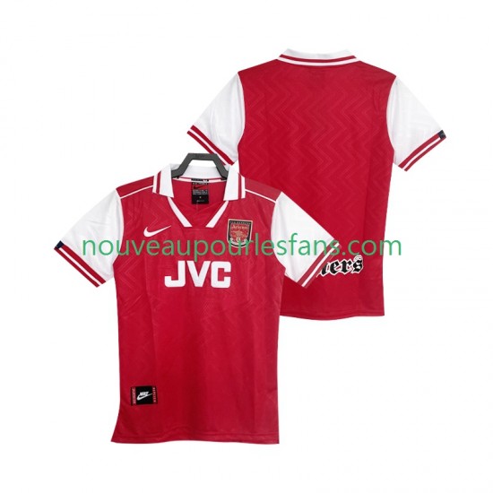 Maillot Arsenal 1996 1997 Rétro Homme Tenue Domicile Manche Courte