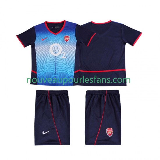 Maillot Arsenal 2004 Rétro Enfant Tenue Extérieur 2002 Manche Courte