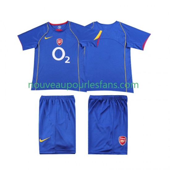 Maillot Arsenal 2004 2005 Rétro Enfant Tenue Extérieur Manche Courte