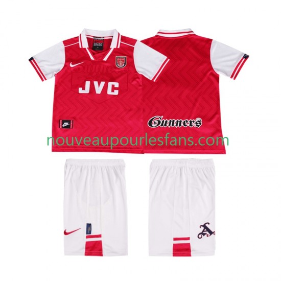 Maillot Arsenal 1996 1997 Rétro Enfant Tenue Domicile Manche Courte