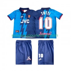 Maillot Arsenal TOTTI 10 1995 1996 Rétro Enfant Tenue Extérieur Manche Courte