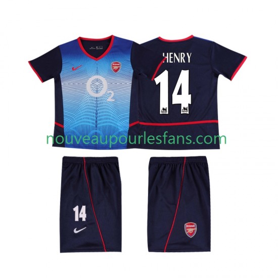 Maillot Arsenal Thierry Henry 14 2004 Rétro Enfant Tenue Extérieur 2002 Manche Courte