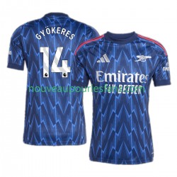 Maillot Arsenal Viktor Gyokeres 14 Homme Tenue Extérieur 2025-2026 Manche Courte