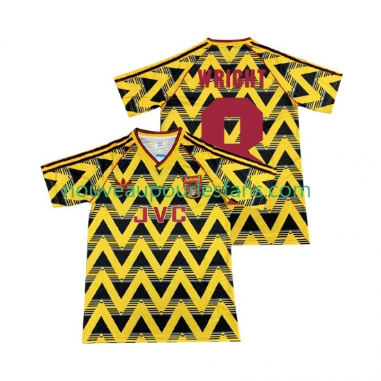 Maillot Arsenal WRIGHT 8 199 1993 Rétro Homme Tenue Extérieur Manche Courte