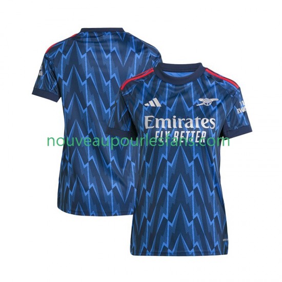 Maillot Arsenal Femme Tenue Extérieur 2025-2026 Manche Courte